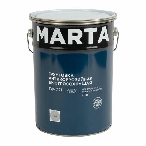 Грунт ГФ-021 MARTA серый, 6 кг