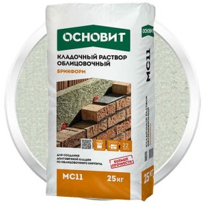Раствор кладочный Основит Брикформ МС11 белый 25 кг