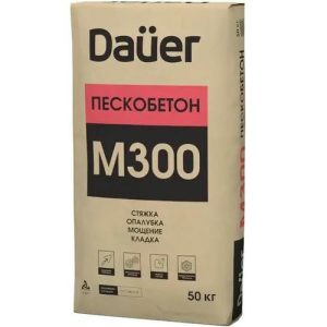 Cухая смесь Dauer М-300 Пескобетон 50 кг зимняя