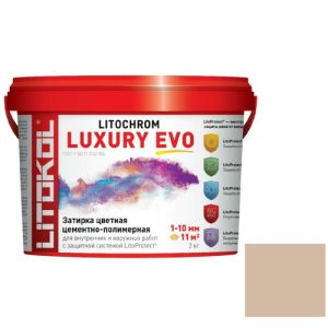 Затирка цементо-полимерная для швов Litokol Luxury Evo LLE.225 Бежевая 2 кг