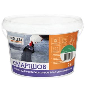 Затирка цементная для швов Perfekta Смартшов зеленый 2 кг