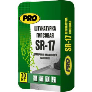 Штукатурка гипсовая CenterPro выравнивающая SR-17 для РН и МН 30 кг