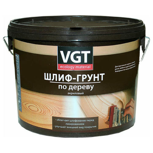 Шлиф-грунт VGT ВД-АК-0301 по дереву 25 кг