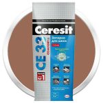 Затирка цементная для узких швов Ceresit СЕ33 Comfort Какао 2 кг